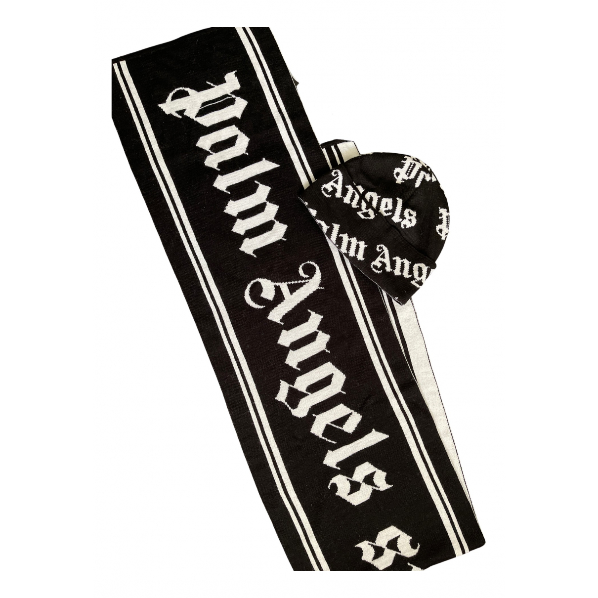 Wool scarf \u0026 pocket square Palm Angels 